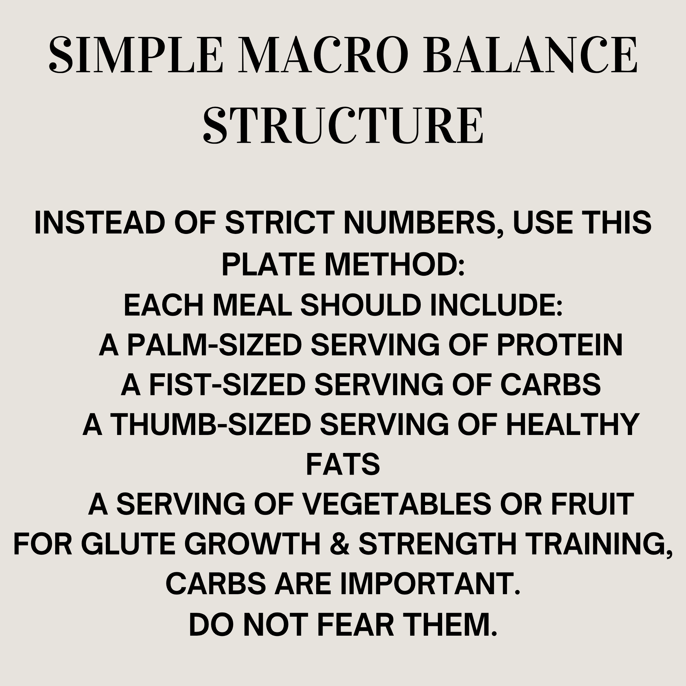 A page from Protein Club showing the plate method